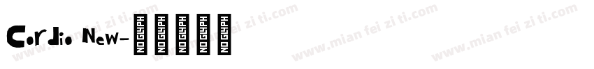 Cordio New字体转换